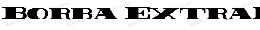 Borba ExtraBlack字体转换